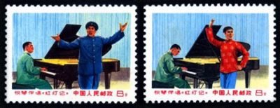 W16/WEN16/文16, Piano music the Red Lantern with Beijing opera singing 钢琴伴唱《红灯记》