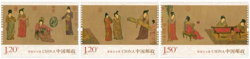 2015-05, Paintings of Court Ladies Swinging Fans《挥扇仕女图》