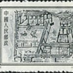 (4-2), House building, 4 fen, 37*22 mm