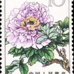 1964-S61 (15-10), Peonies, 10 fen, 26.5x36 mm