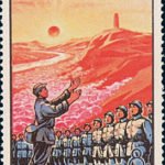 (6-2), Singing revolutionary songs loundly, 8 fen, 40*54 mm
