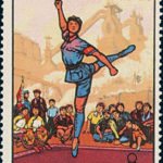 (6-6), Performing the revolutionary opera The Red Detachment of Women, 8 fen, 40*54 mm
