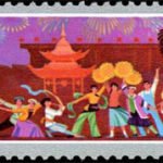 (3-1), Festivity, 8 fen, 60*27 mm