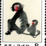(4-1), Monkeies, 8 fen, 30*40 mm