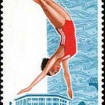 (6-4), Diving, 8 fen, 31*52 mm
