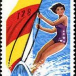 (6-6), Sailing boat, 70 fen, 31*52 mm