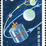 (6-6), Geosynchronous Earth Orbit communications satellite, 70 fen, 31*52 mm