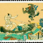 (4-4), Black Whirlwind fights White Streak in the Waves, 130 fen, 54*40 mm