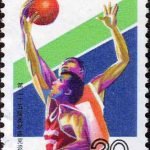 (4-1), Basketball, 20 fen, 27*40mm
