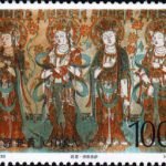 (4-4), Worshipping Bodhisattvas, 100 fen, 54*40mm
