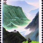 (4-1), A Peak of the Liupansan Mountains, 80 fen, 30*50 mm