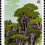 (4-2), An Immense Forest in the Liangdianxia Gorge, 80 fen, 30*50 mm