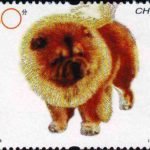 (4-3), Chow Chow, 80 fen, 44*33 mm