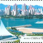 (4-1), Scenery along the Minjiang River, 120 fen, 50 * 40 mm