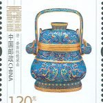 (6-5), Cloisonne Hanging Vase with Beast Mask Pattern, 120 fen, 30 * 40 mm