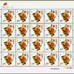 (4-4), Kumquat, 150 fen, 33 * 33 mm