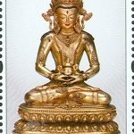 (6-4), Gilt-Bronze Amitayus Buddha (Ming Dynasty), 120 fen, 50 * 30 mm