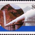 (4-2), Inverted Siphon on Xianming Gorge, 80 fen, 50*30 mm