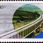(4-4), Aqueduct on Zhuanglang River, 520 fen, 50*30 mm