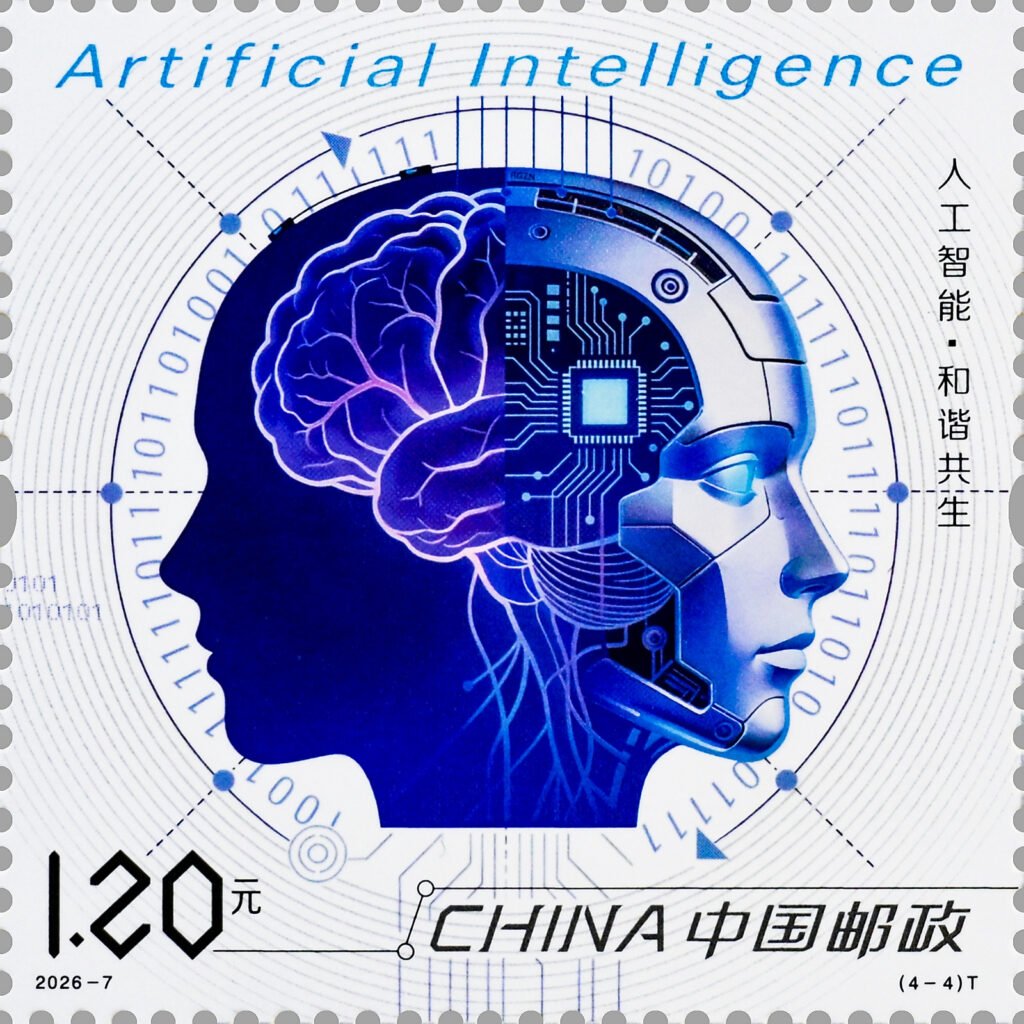 2026‑7‑4 Harmonious Coexistence, Artificial Intelligence stamp